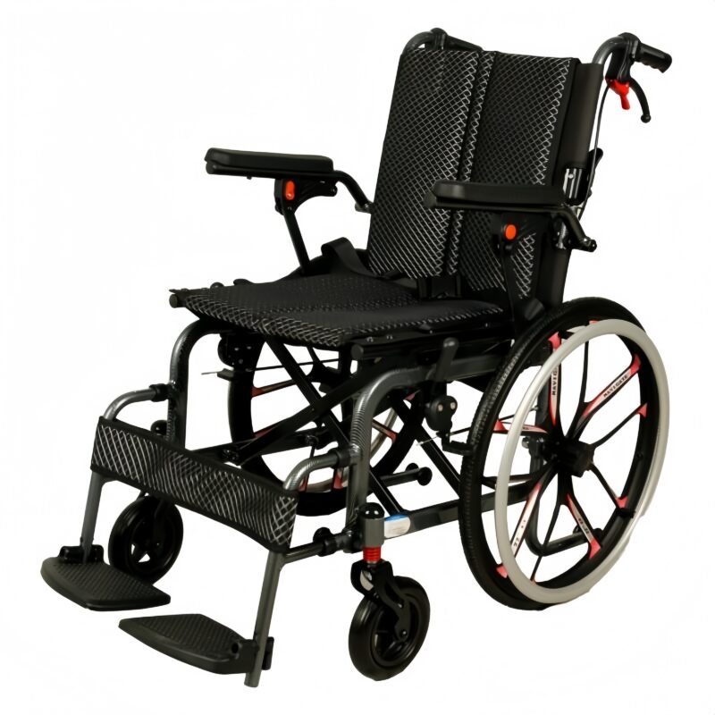 Wholesale Lightweight Aluminum Folding Wheelchair with 20" Big Wheels OEM/ODM Available